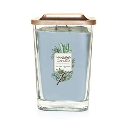 Coastal Cypress Elevation Collection with Platform Lid - Large 2-Wick Square Candle