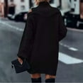 thumbnail image 5 of Women's Sweater Dress Knit Dress Long Sleeve Mock Neck Off Shoulder Solid Color Winter Dress for Holiday Casual,Black,S, 5 of 7