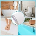 thumbnail image 6 of 16" x 40" Non Slip Bathtub Mat with Drain Cut Out Non Skid Safety Bath Mat Adhesive Peel and Stick Bath Tub Mat Arc Angle PEVA Tub Anti Slip Stickers for Shower Floor Wet Areas(White), 6 of 7