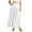 White, variant on GEWSEY Women's Flowy Maxi Skirt Petite Regular Extra Long Casual Summer Pleated Skirts with Pockets (White, M)