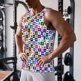 thumbnail image 5 of Goofa Sea animals Collage Pattern Men's Workout Tank Top Slim-Fit Tank Quick Dry Fit Muscle Tank Top Beach Tank Top Bodybuilding Sleeveless T Shirt-Medium, 5 of 7