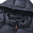 thumbnail image 6 of Turilly Plus Size Men's Puffer Vest Hooded Sleeveless Zip Up Quilted Warm Outerwear for Fall Winter Outdoor, 6 of 8