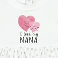 thumbnail image 4 of Inktastic I Love My Nana Girls Baby Dress, 4 of 5