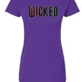 thumbnail image 2 of Wicked - Theatrical Rainbow Logo - Juniors Fitted Graphic T-Shirt, 2 of 4