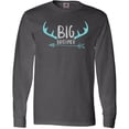 thumbnail image 3 of Inktastic Big Brother, Deer Antlers, Arrow - Blue Gray Long Sleeve T-Shirt, 3 of 5