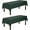 Hunter Green, variant on WEALUXE Set of 2 White Rectangle Tablecloth for Tables 8ft [60x126 Inch] White Table Cloths for 8 Foot Rectangular Tables, 200 GSM Poly Tabletop Covers Washable Fabric Stain, Wrinkle Resistant, 2 Pack