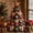 A, variant on Vintage Americana Quilted Christmas Tree DIY Kit, Complete Fabric Patchwork Craft Supplies, Make Your Own Tabletop Xmas Ornament, Nice Holiday Present for Adult Craft Lovers