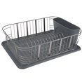 thumbnail image 1 of Laura Ashley LA-92280-SAT Aristo Dish Rack Set, Satin, 1 of 2