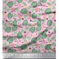 thumbnail image 1 of Soimoi Poly Georgette Fabric Geometric Sign,Clover & Monstera Leaves Print Fabric by The Yard 42 Inch Wide, 1 of 1