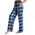 thumbnail image 4 of Plaid Pajama Pants for Women Soft, Cotton Sleep Pants Lightweight Lounge Pj Bottoms with Pockets, 4 of 5