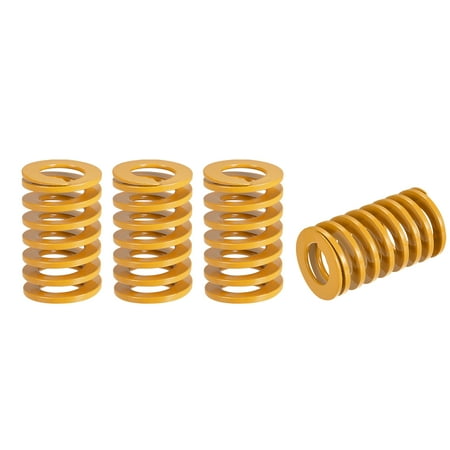 

Die Spring 4 Pack 30mm OD 55mm Long Spiral Stamping Light Load Compression Die Springs Yellow