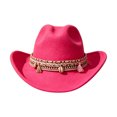 thumbnail image 3 of Sun Hats for Women Beach Western Cowboy Hat with Wide Brim Style Party Winter Autumn Jazz Cap, 3 of 5
