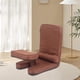 thumbnail image 5 of Silla de piso plegable con respaldo, cómodo sillón para sentarse en el piso Café, 5 of 10