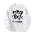 thumbnail image 4 of Sudadera con cuello redondo para mujer, jersey informal a la moda, Tops de manga larga para compras en la calle, regalo de año Nuevo y otoño , SG, 4 of 9