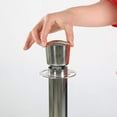 thumbnail image 6 of M&T Displays Chrome Polish Crown Top Stainless Steel Stanchion Pole, 6 of 7