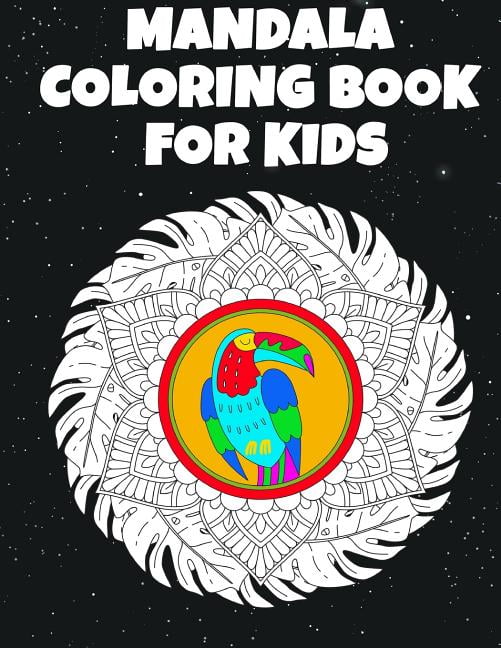 Download Mandala Coloring Book for Kids: 40 Easy Mandalas with Animals, Flowers, and Leaves Patterns ...