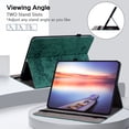 thumbnail image 3 of FJLBDE Case for Samsung Galaxy Tab S5e 10.5 2019 SM-T720/T725/T727, PU Leather Cover Flip Folio Stand Card Slot, Green, 3 of 7