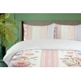thumbnail image 2 of Ambesonne Daisies Art Duvet Cover Set, Pastel Daisy Flowers, Twin, White Pink Pale Ceil Blue, 2 of 4
