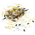 thumbnail image 4 of Graduation Party Confetti, Plastic Material Graduation Table Confetti High Gloss  For Gift Wrapping Black Gold Silver, 4 of 8