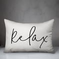 thumbnail image 2 of Creative Products Relax Thin Script White and Black 14x20 Indoor / Outdoor Pillow, 2 of 8