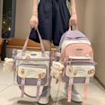 thumbnail image 2 of Harajuku New High School Girls Backpack Shoulder Bags Multi Pockets Waterproof School Bag Teenage Girls Kawaii Backpack Mochila, 2 of 5
