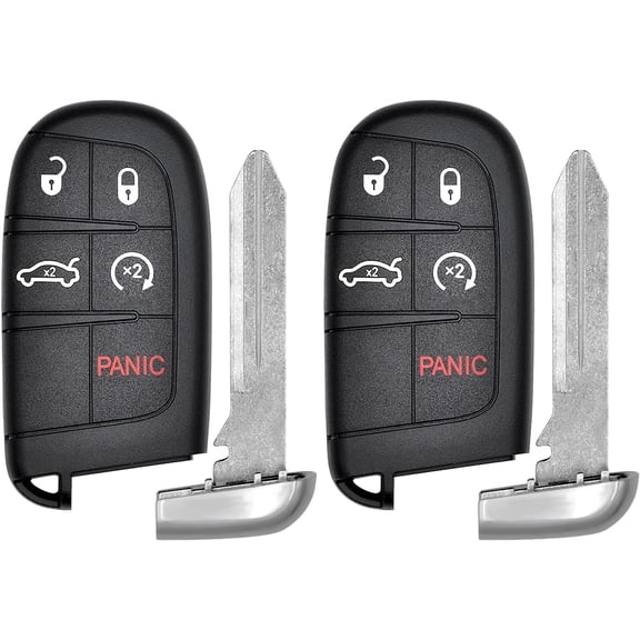 Key Fob Replacement for 2011-2018 Charger & Chrysler 300/ 15-18 Challenger/ 14-16 Dart Car Keyless Entry Remote Control, M3N-40821302 M3N40821302, 5 Btn, 2Pcs