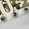 thumbnail image 4 of Feelyou Initial U Curtains Pack of 2 (52x84 Each), Green Camouflage Window Curtains, 4 of 6