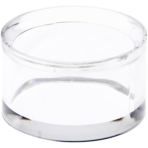 Plymor Clear Acrylic Egg, Marble, Ball or Sphere Display Holder Stand, 1" H x 1.625" W (12 Pack)
