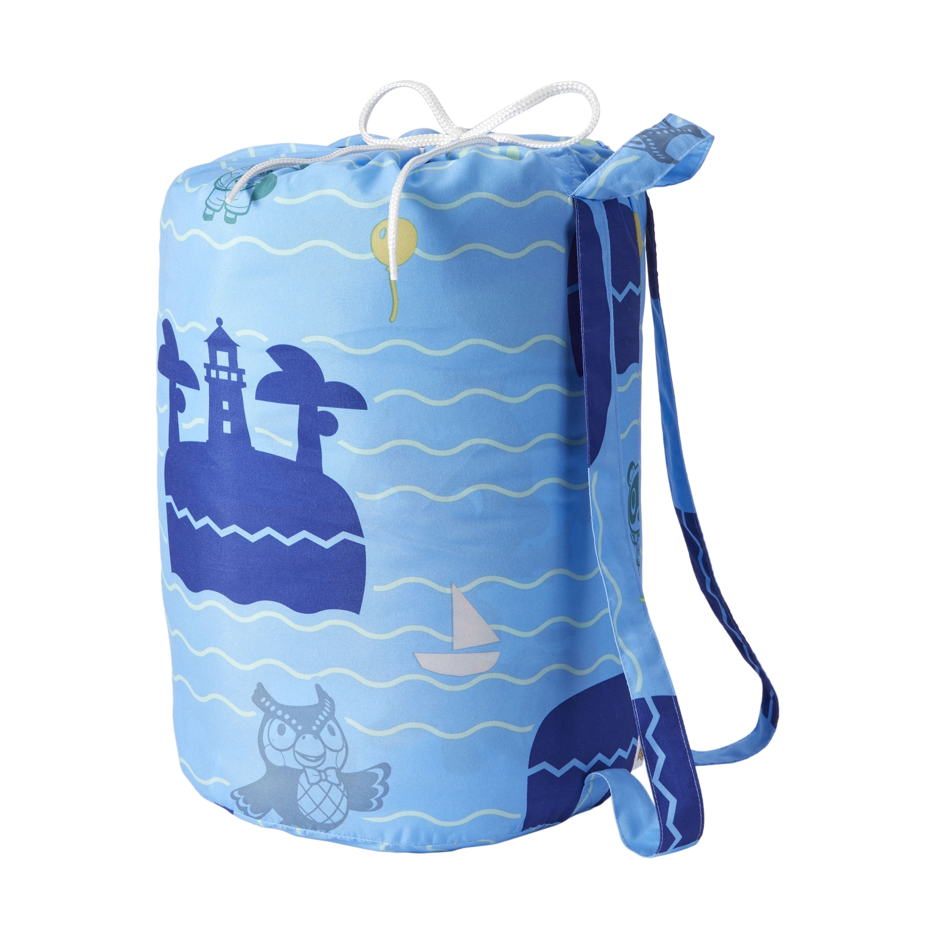 Animal Crossing Kids Twin Bed in a Bag, Comforter Sheet Set and Bonus Tote, Blue, Nintendo
