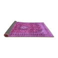 thumbnail image 2 of Ahgly Company Indoor Square Medallion Purple Traditional Area Rugs, 6' Square, 2 of 4