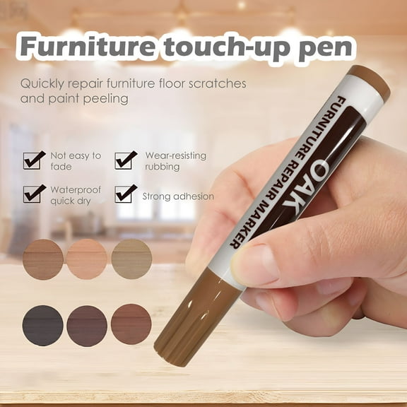 VELIMO Furniture Markers Touch up,Furniture and Wood Floor Markers and Crayons Repair,Repair Marker Paint Pen Floor Pen 2.5ML,Grey