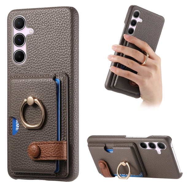 Compatible con iPhone 12 Mini, Funda GANGXUN con soporte magnético y tarjetero