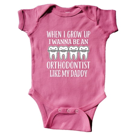 

Inktastic Future Orthodontist Like Daddy Gift Baby Boy or Baby Girl Bodysuit
