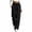02-Black, variant on Yutgune Women's Plus Size Wide Leg Sweatpants Elastic Drawstring Waist Side Pockets Loose Fit Casual Lounge Pants
