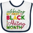 thumbnail image 3 of Inktastic Celebrating My First Black History Month for Kids Boys or Girls Baby Bib, 3 of 4