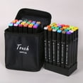 thumbnail image 1 of Felt-tip Pen Set 24 Colors, Permanent Alcohol Based Markers, Graffiti Pens, Oily Markers Set (24 Pcs), 1 of 4
