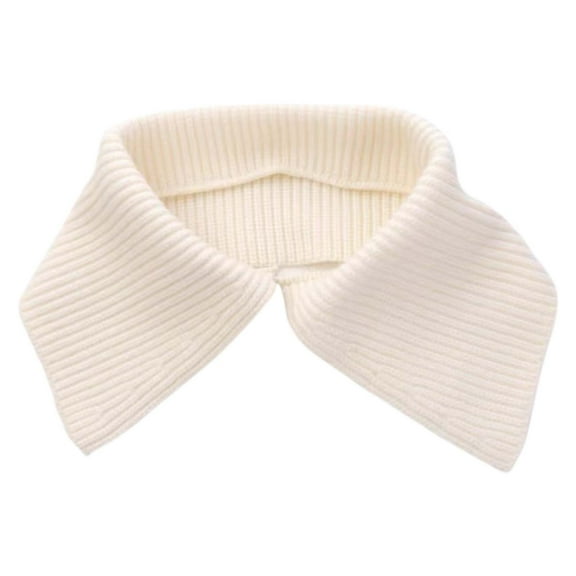 Ribbed Knit Neck Sweater Insert For Fall And Winter Solid Color Proof For Down Jackets Pan Detachable Colla Shirt Button up Shirt Bib Colla Shirts Women Cute Shirt under Sweater Two Piece Blouse