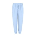 thumbnail image 5 of Blue Woman Pants Clearance Womens Elastic Waist Pants Casual Trousers with Pockets Pants for Women, 5 of 5