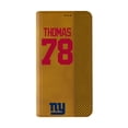 thumbnail image 2 of Keyscaper Andrew Thomas Brown New York Giants Folio iPhone Case, 2 of 7