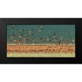 thumbnail image 2 of David Hua 24x13 Black Modern Wood Framed Wall Art Titled - Gathering In Golden Light, 2 of 5