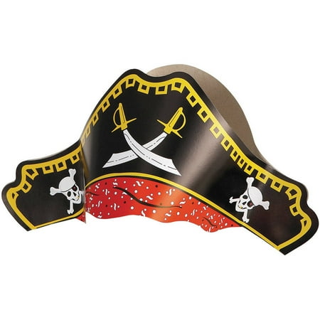 Paper Pirate Hats, 4ct