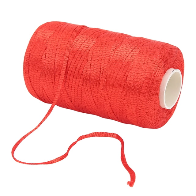 Hilo rojo suave, cómodo, transpirable, hilo de seda brillante, hilo de coser acrílico para zapatillas, bolso, sombrero