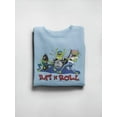 thumbnail image 3 of Rat Fink Rat N Roll Monster Band Sweatshirt Men -T-Line Designs, Male 3X-Large, 3 of 4