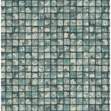 Advantage Kingsley Blue Tiled Wallpaper