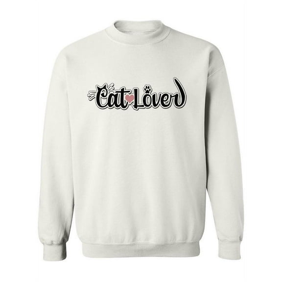 Cat Lover Sweatshirt Women -Image by Shutterstock, Female Large