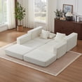 thumbnail image 6 of 102" Modular Sectional Sofa,Cloud Boneless Couch with Non Slip Base,Modern Loveseat Sofa Upholstered Sleeper Sofa Couch for Living Room,Bedroom,No Assembly Required,White, 6 of 8
