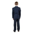 thumbnail image 3 of Boys Tuxedo Set 3pc Satin Peak Lapel Jacket With Matching Vest & Pants Free Shirt & Bow Tie-Modern Fit, 3 of 5