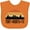 Orange, variant on Inktastic Fort Worth Texas Skyline Retro Boys or Girls Baby Bib