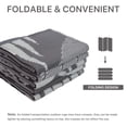 thumbnail image 5 of DEORAB 4'x6' Outdoor Rugs Waterproof Patio Lightweight Reversible Plastic Carpet Outside Camping Mat,Gray & White, 5 of 9