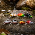 thumbnail image 4 of MInHoues Floating Crankbait, 1.77" Hard Plastic Minnow Fishing Lure with Treble Hooks, Realistic Wobbling Artificial Bait for Bass and Trout, Freshwater Saltwater Tackle Gear, 4 of 5